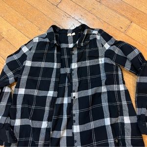 Womens Cotton plaid button down